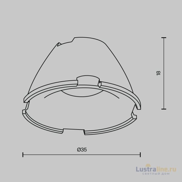 Линза Maytoni Downlight LensD35-36