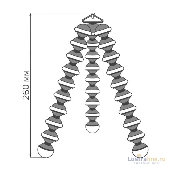 Гибкая тренога для установки кольцевого светильника Gauss RL101