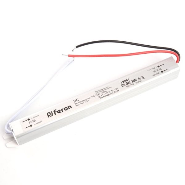 Трансформатор для светодиодной ленты Feron LB001 24Вт 12В IP20 48011