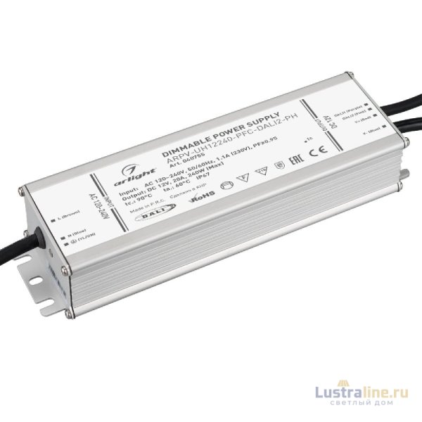 Блок питания Arlight ARPV-UH12240-PFC-DALI2-PH 12V, 20A, 240W IP67 040755