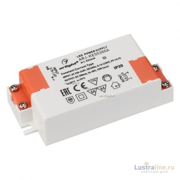 Блок питания Arlight ARJ-KE50300A (15W, 300mA, PFC) 023445