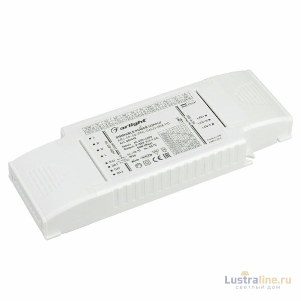 Блок питания Arlight ARJ-SP-50-PFC-DALI2-MIX-PD (50W, 9-55V, 0.7-1.2А, IP20) 041418