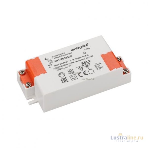 Блок питания Arlight ARJ-KE36500 (18W, 500mA, PFC) 023075