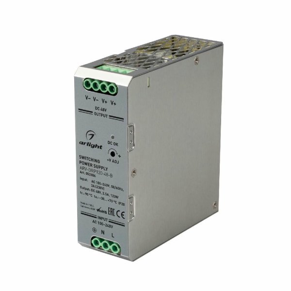 Блок питания Arlight ARV-DRP120-48-B (48V, 2.5A, 120W) 052806