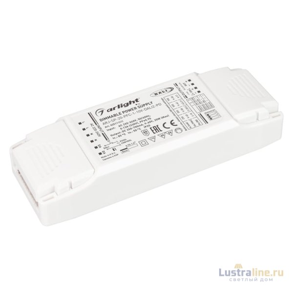 Блок питания Arlight ARJ-SP-20-PFC-1-10V-DALI2-PD (20W, 250-700mA) 025111(1)
