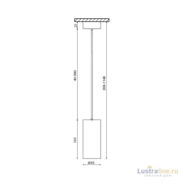 Основание для подвесного светильника SWG VL-M6-WH 003422
