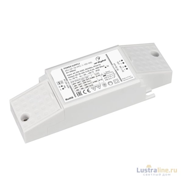 Блок питания Arlight ARJ-SP-18-PFC-1-10V-INS (18W, 250-400mA) 030464