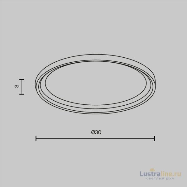 Кольцо для встраиваемого светильника Maytoni Downlight DLA110-B
