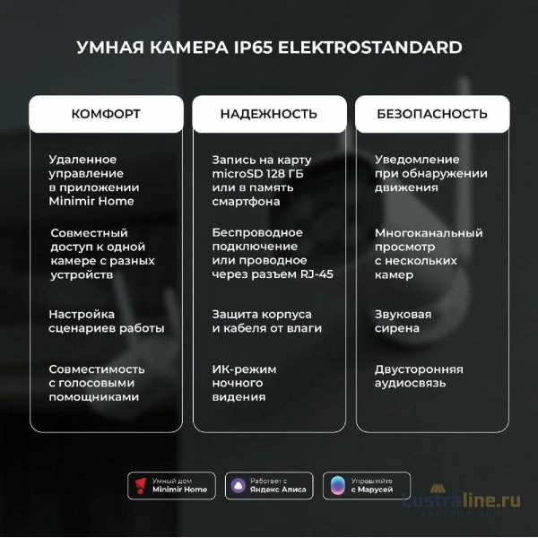 Умная видеокамера Elektrostandard WF 76500/01 4690389211850 a069150