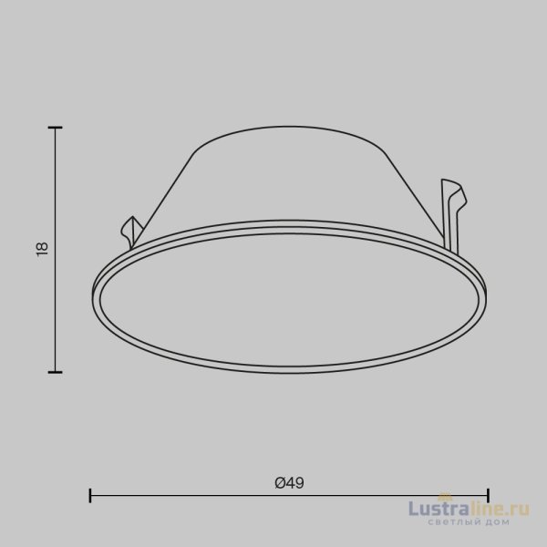 Декоративная рамка-отражатель Maytoni Wise Ring057-7-MG