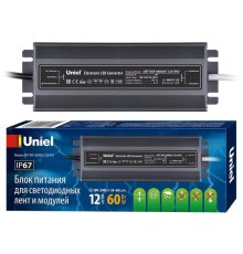 Блок питания Uniel 12V 60W IP67 5A UET-VAF-060A67 12V IP67 UL-00007575