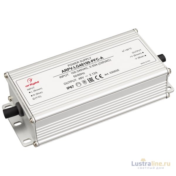 Блок питания Arlight ARPV-LG48100-PFC-A 48V 2.12A 100W IP67 030035