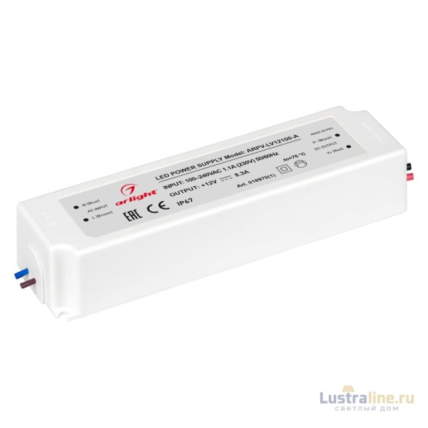 Блок питания Arlight ARPV-LV12100-A (12V, 8.3A, 100W) 018970(1)