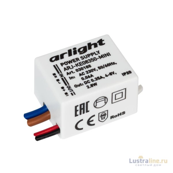 Блок питания Arlight ARJ-KE08350-Mini (2.8W, 350mA) 030188