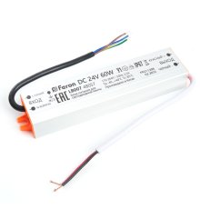 Трансформатор для светодиодной ленты Feron LB007 60Вт 24В IP67 48057