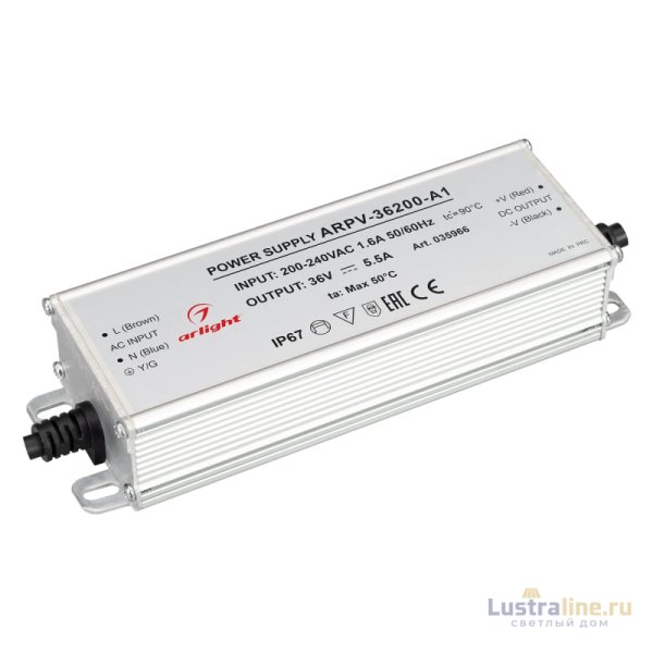 Блок питания Arlight ARPV-36200-A1 (36V, 5.55A, 200W) 035966