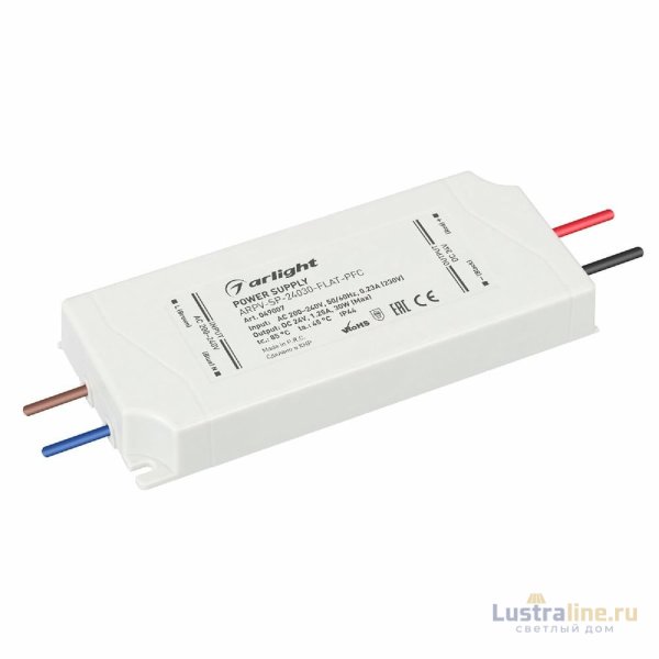 Блок питания Arlight ARPV-SP-24030-FLAT-PFC (24V, 1.25A, 30W) 049007