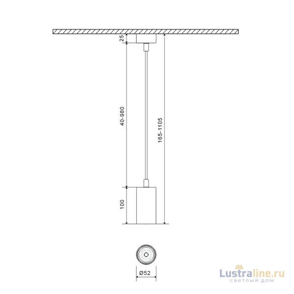 Основание для подвесного светильника SWG MINI-VL-M6-WH 004868
