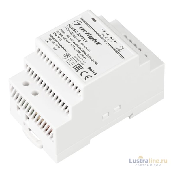 Блок питания Arlight ARV-DR60-48 (48V, 1.25A, 60W) 034676