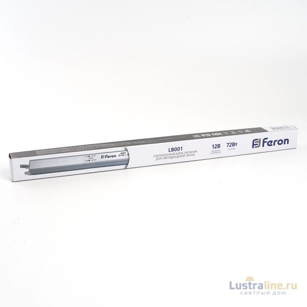 Трансформатор для светодиодной ленты Feron LB001 72Вт 12В IP20 48015