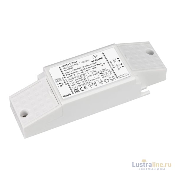 Блок питания Arlight ARJ-SP-34-PFC-1-10V-INS (34W, 500-800mA) 027584