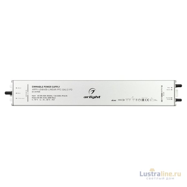 Блок питания Arlight ARPV-LG48400-LINEAR-PFC-DALI2-PD (48V, 8.3A, 400W) 037926