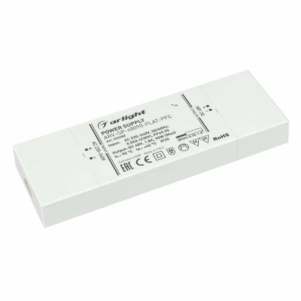 Блок питания Arlight ARV-SP-48090-FLAT-PFC (48V, 1.8A, 90W) 052082