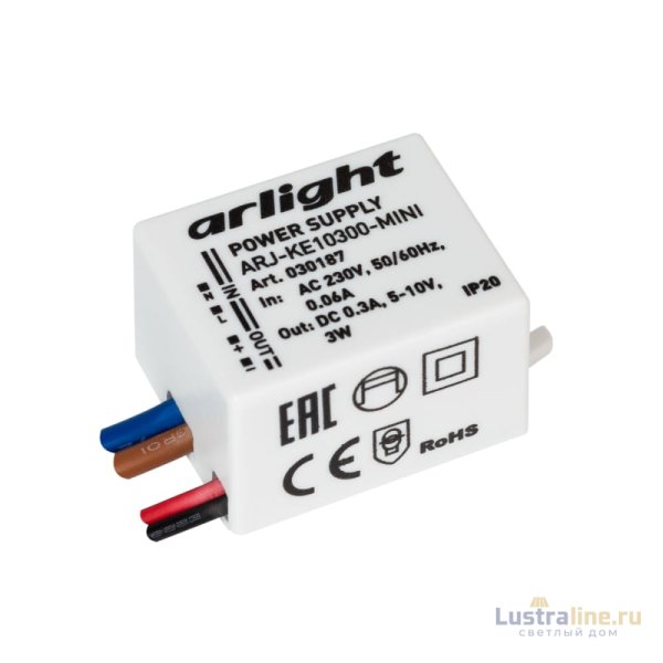Блок питания Arlight ARJ-KE10300-Mini (3W, 300mA) 030187