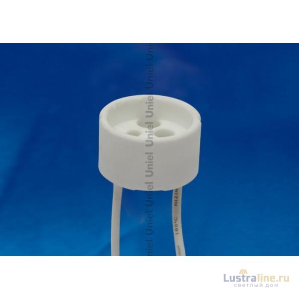 Патрон керамический GU10 (02284) Uniel ULH-GU10-Ceramic-15cm