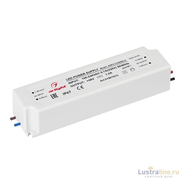 Блок питания Arlight ARPV-LV48060-A (48V, 1.3A, 60W) 019010(1)