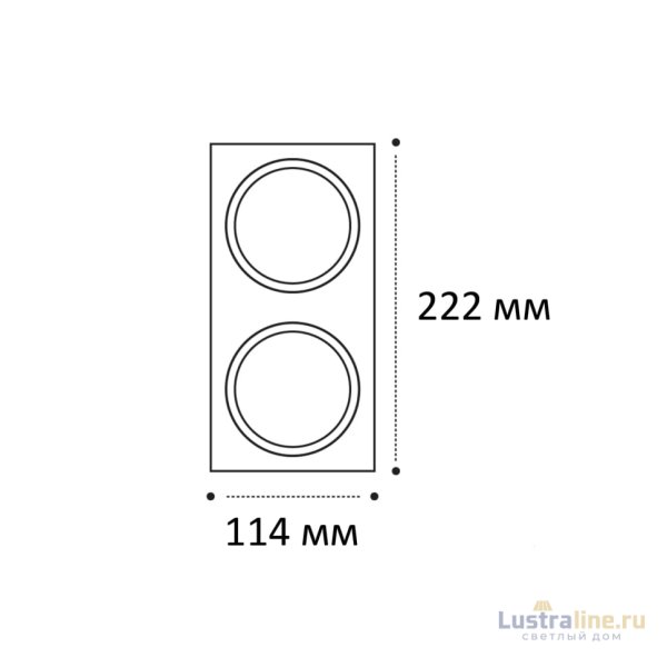 Двойная рамка Italline IT08-8034 black