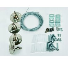 Крепление для светодиодных панелей Uniel UFL-H01 SILVER 100 POLYBAG 09463
