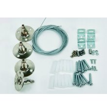 Крепление для светодиодных панелей Uniel UFL-H01 SILVER 100 POLYBAG 09463