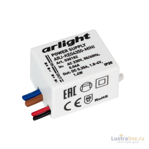 Блок питания Arlight ARJ-KE04350-Mini (1.4W, 350mA) 030182