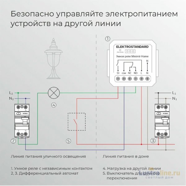 Реле Умный дом с независимым контактом Elektrostandard 76010/00 4690389206740 a067444