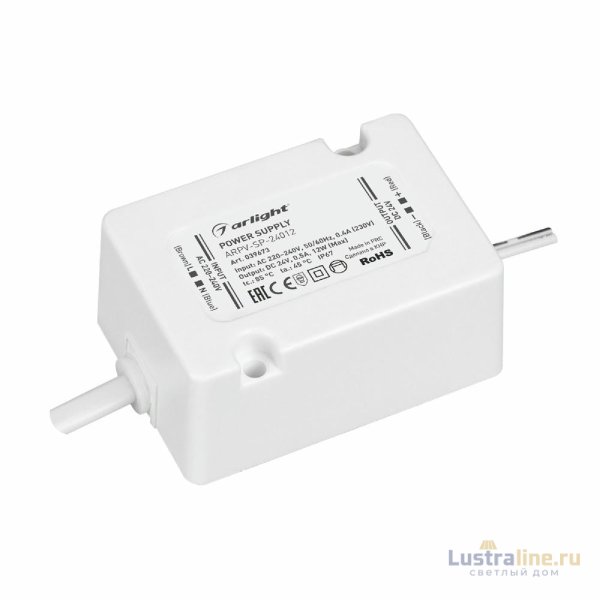 Блок питания Arlight ARPV-SP-24012 (24V, 0.5A, 12W) 039673 Блок питания Arlight ARPV-SP-24012 (24V, 0.5A, 12W) 039673