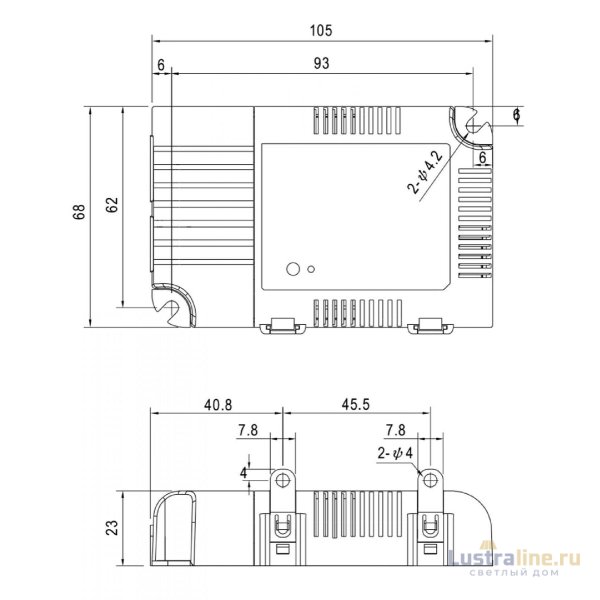 Блок питания Deko-Light Power supply 25,2Вт 180-277В IP20 862174