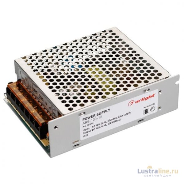 Блок питания Arlight ARS-100-12 (12V, 8.3A, 100W) 023608