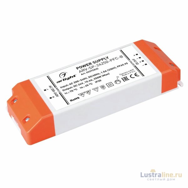 Блок питания Arlight ARV-SP-24250-PFC-B (24V, 10.4A, 250W, IP20) 022923(2)