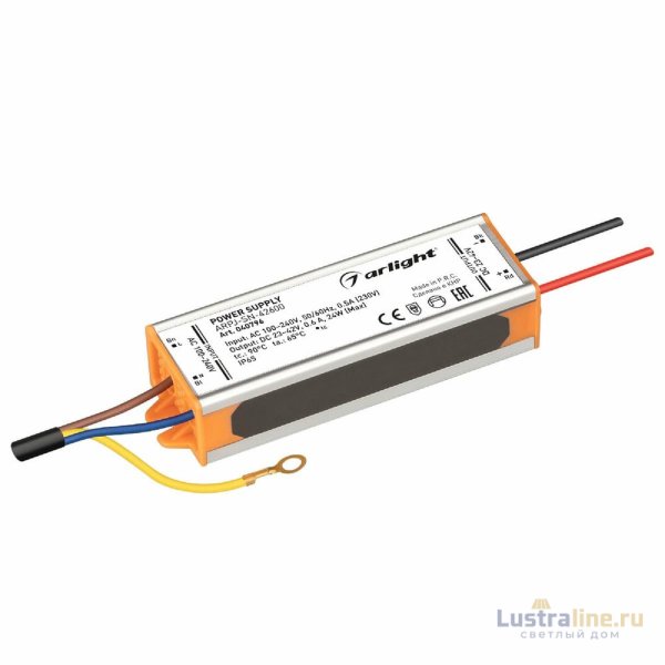 Блок питания Arlight ARPJ-SN-42600 (24W, 23-42V, 600mA, IP65) 040796