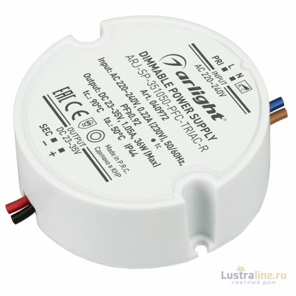 Блок питания Arlight ARJ-SP-351050-PFC-TRIAC-R (36W, 23-35V, 1050mA) 040972 Блок питания Arlight ARJ-SP-351050-PFC-TRIAC-R (36W, 23-35V, 1050mA) 040972