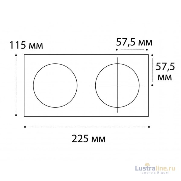 Рамка для светильника Italline IT02-QRS2 white
