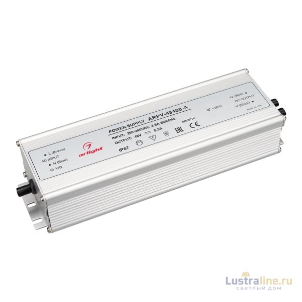 Блок питания Arlight ARPV-48400-A 48V 8.3A 400W IP 67 028367(1)