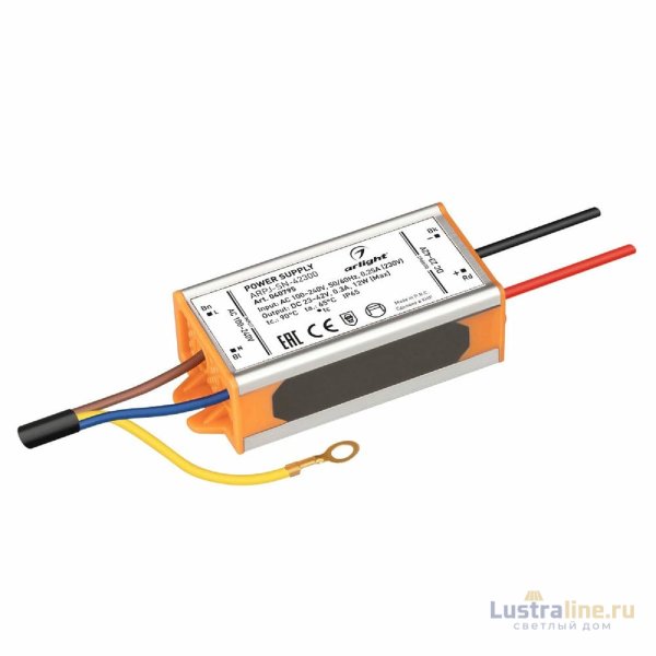 Блок питания Arlight ARPJ-SN-42300 (12W, 23-42V, 300mA, IP65) 040795