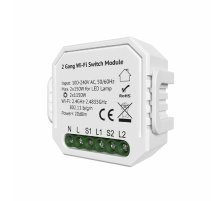 Двухканальное Wi-Fi реле-выключатель Denkirs Relay RL1002-SM/1