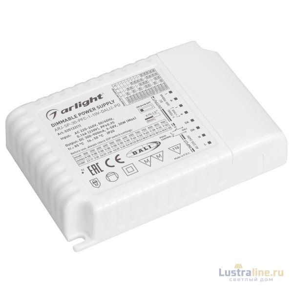 Блок питания Arlight ARJ-SP-30-PFC-1-10V-DALI2-PD (30W, 300-900mA) 025122(1) Блок питания Arlight ARJ-SP-30-PFC-1-10V-DALI2-PD (30W, 300-900mA) 025122(1)