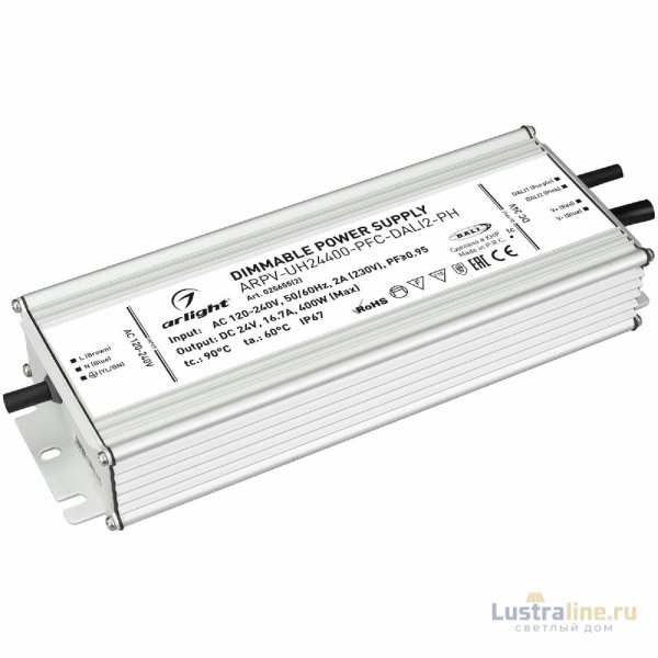 Блок питания Arlight ARPV-UH24400-PFC-DALI2-PH (24V, 16.7A, 400W, IP67) 025655(2)