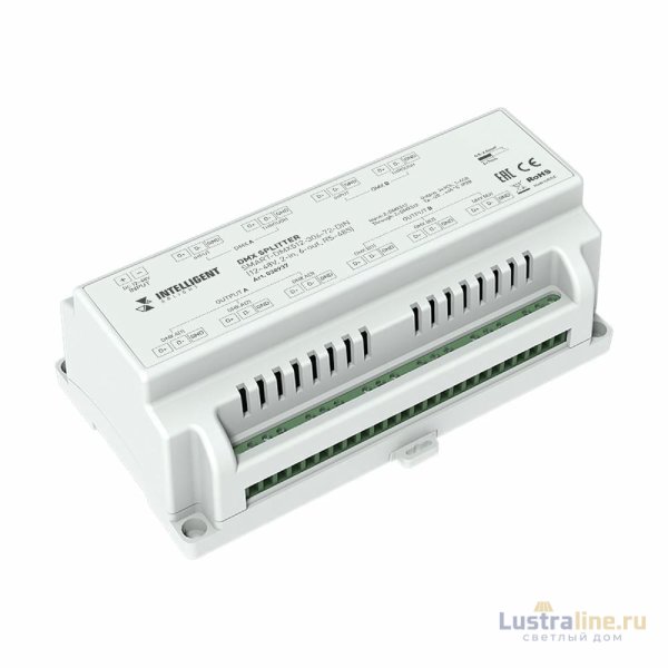 Сплиттер Arlight SMART-DMX512-306-72-DIN (12-48V, 2-in, 6-out, RS-485) 038937