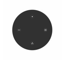 Пульт Arlight SMART-801-22-4G-4SC-SH Black (3V, Magnet, 2.4G) 046481