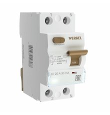 Устройство защитного отключения 1P+N 25 A 30 mА АС 6 kА Werkel W912P256 4690389193088 a062442